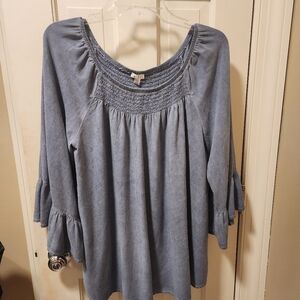 Spense Gray Top, Size Large